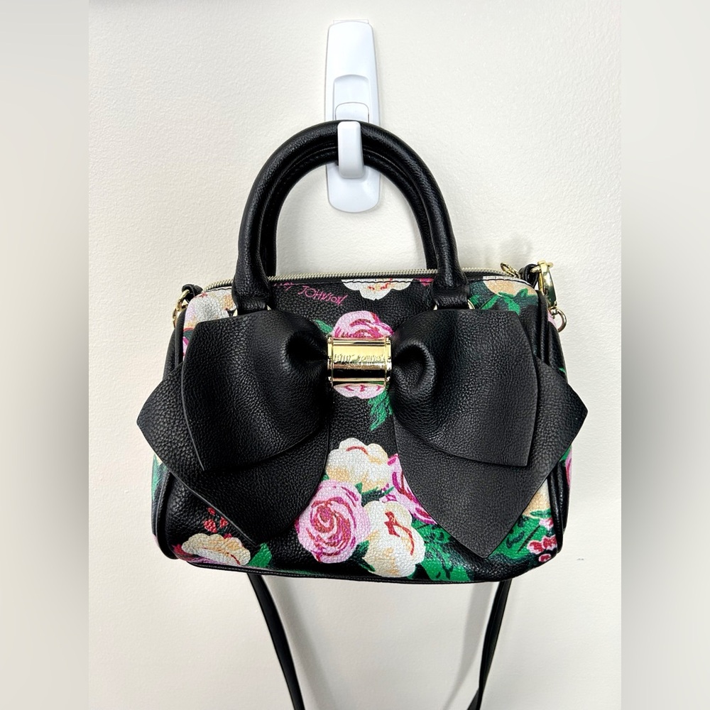 Betsey Johnson Floral Bow Handbag